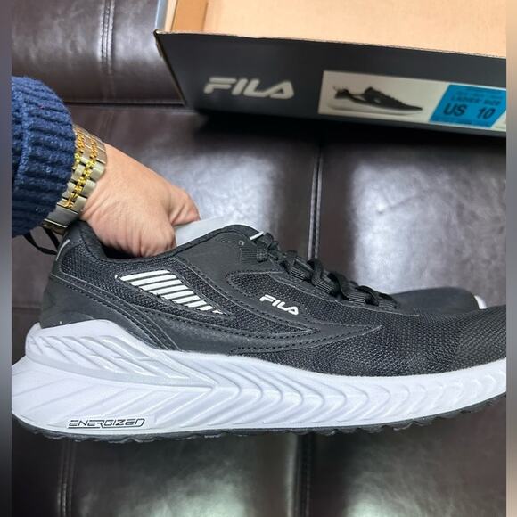 Fila Women's Winspeed Black  Lace-up Athletic Running Shoe size 10 - Picture 5 of 11